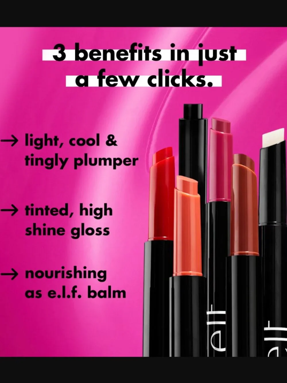 🌈4/$20 NIB Elf Pout Clout Lip Plumping Pen Shade Bust A Mauve Full Size 2g